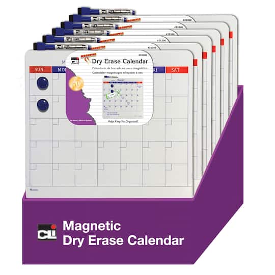 Charles Leonard Dry Erase Calendar Set, 6ct Michaels